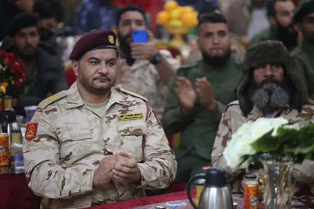 نجل الجنرال الليبيي خليفة حفتر، صدام، في احتفال عسكري - إنترنت