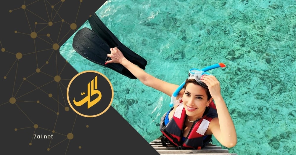 شهر عسل نسرين طافش: مايوه جريء وغطس واحتفال عزوبية.. والزوج غير مرئي!