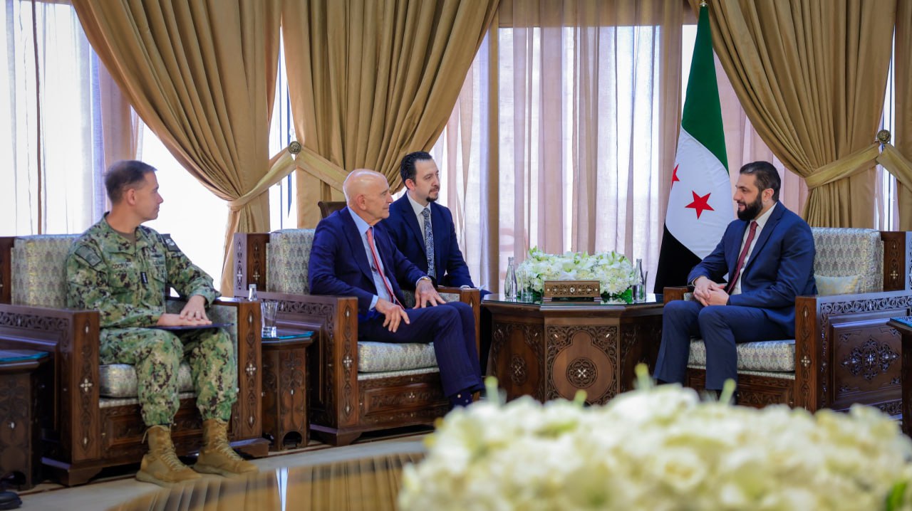 زيارة الأدميرال براد كوبر برفقة توماس براك إلى دمشق