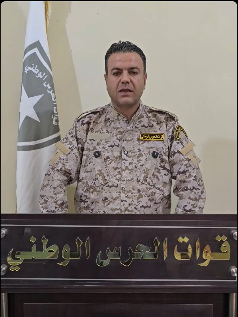 النقيب طلال عامر – الناطق الرسمي باسم قوات الحرس الوطني