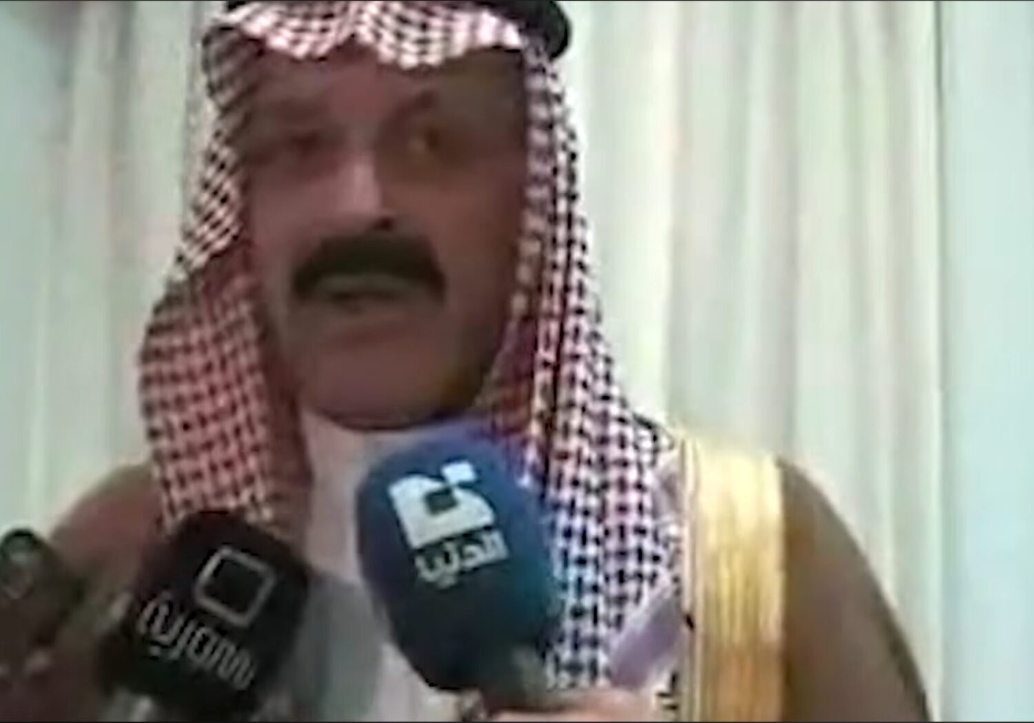 شيخ عشيرة الفواعرة ممدوح الفدعوس في مقابلة على قناة الدنيا في عام 2020