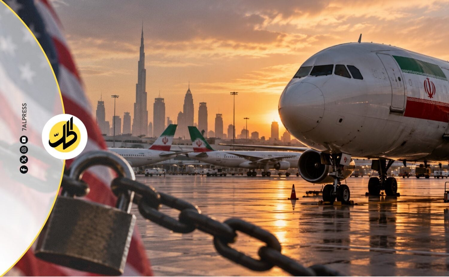 عقوبات أميركية تعطل رحلات الطيران الإيراني وتوسع حصاره المالي