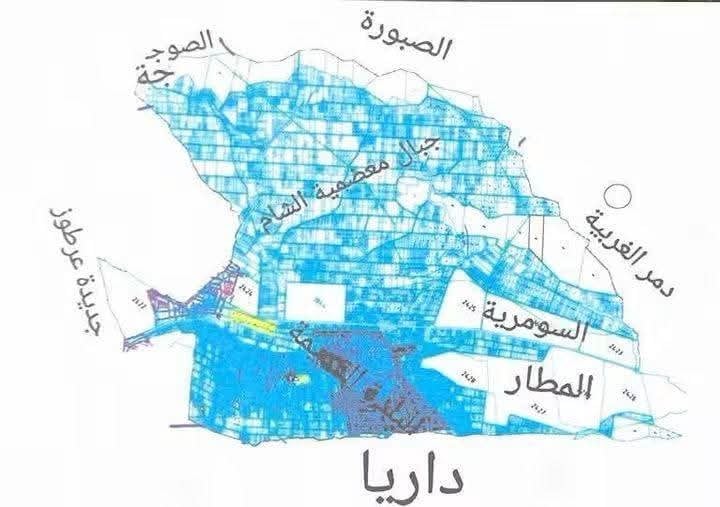 خرائط أراضي معضمية الشام