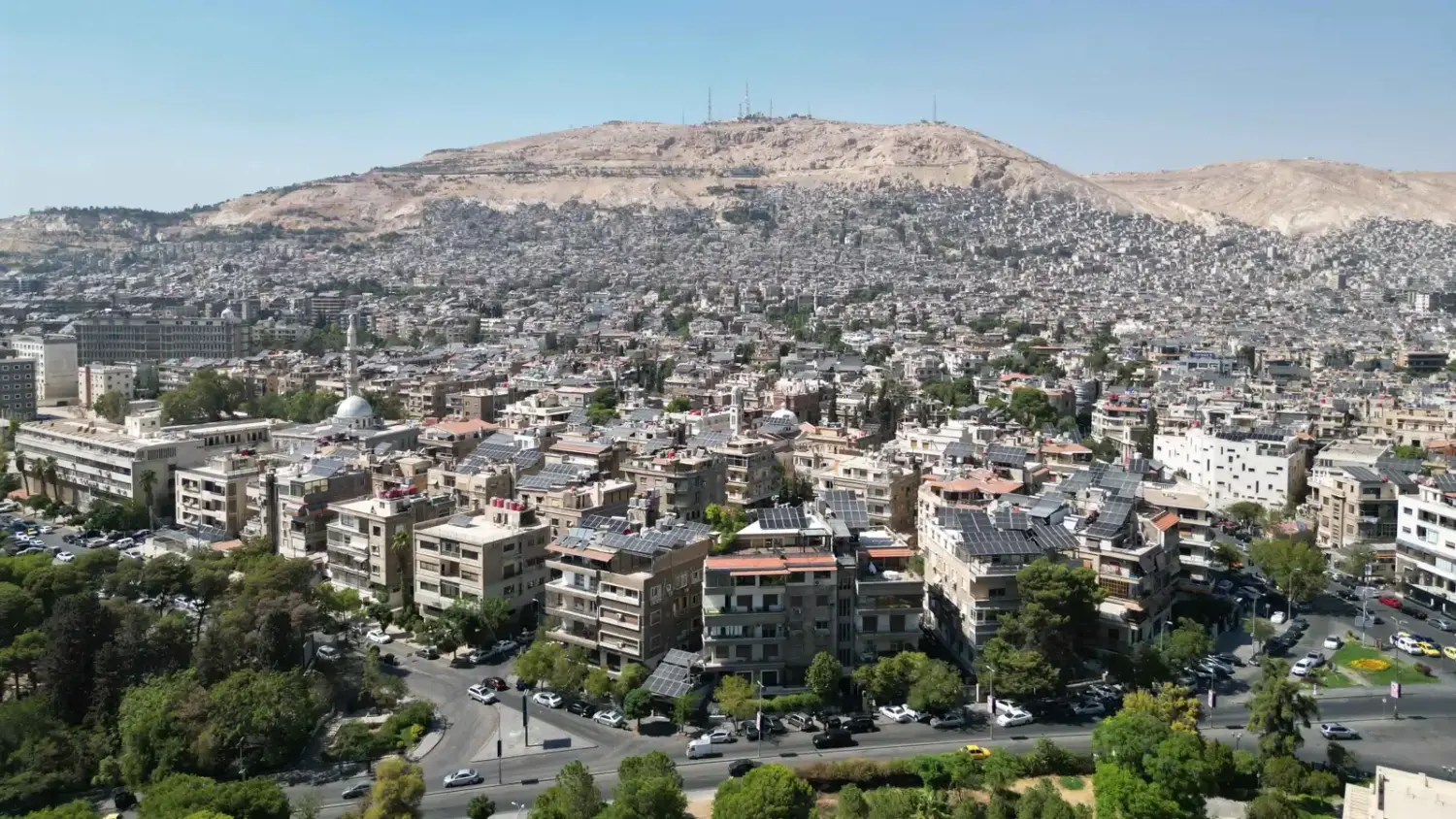 أحد أحياء دمشق المطلة على جبل قاسيون، 17 أيلول/سبتمبر 2025. 