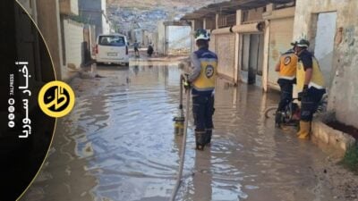 فيضانات في مخيمات الشمال السوري وسط تحذيرات من تفاقم الأضرار