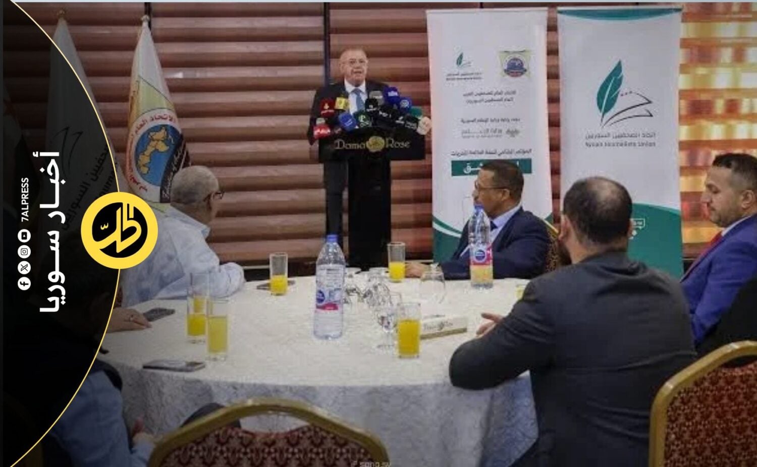 اتحاد الصحفيين العرب يطلق “إعلان دمشق” لحرية الصحافة والتضامن الإعلامي